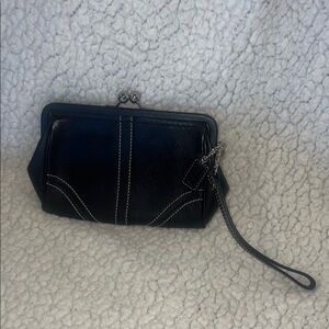 Coach Black Wristlet Clutch